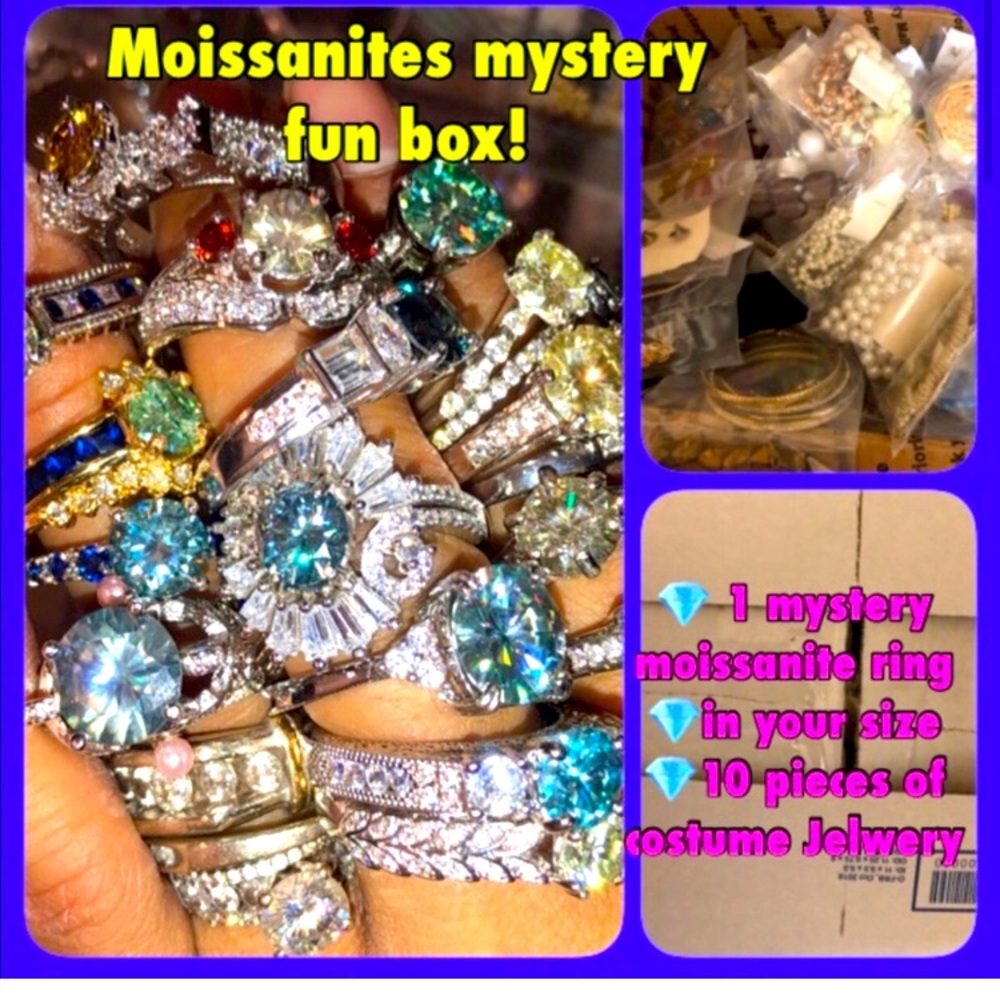 Moissanite ring fun box